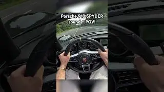 Porsche 918 Spyder от первого лица! Лучший Porsche в мире!
