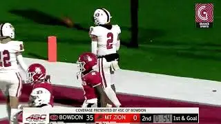 WATCH: Game Highlight Bowdon 63 MT. Zion 14
