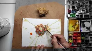 PROCESS: Daily Rose Watercolour Painting DAY 3794 (20251227SAT)