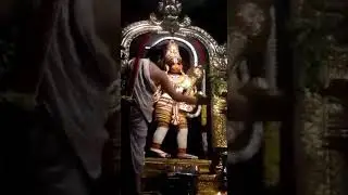 Arati of Sri Anjaneya at Ashtamsa Varadha Anjaneyar Temple in Coimbatore, Tamil Nadu