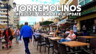 Torremolinos Spain Beautiful Weather Town & Beach Update December 2021 Costa del Sol | M&aacute;laga [4K]