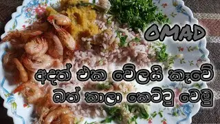 එක වේලයි අද කෑවේ,බත් කාලා බර බස්සමු😋😋