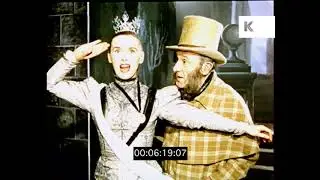 Panto in Small Theatre, 1950s UK Christmas, HD