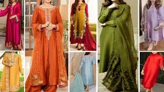 Silk dress designing ideas | Silk dress design | Katan silk dress design | Raw silk dress design