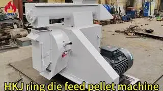HKJ series big capacity animals feed high efficiency ring die feed pellet machine for sale