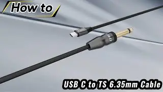 J&D USB-C to 6.35mm Audio Cable 🎶 Hi-Fi DAC USB-C to 1/4&rdquo; TS Adapter