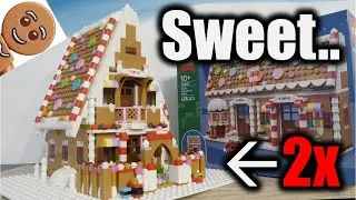Скоростная сборка: ОГРОМНЫЙ пряничный домик Lego на Рождество!