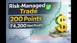 &ldquo;Risk-Managed Trade ✅ 200 Points | ₹4,200 Net Profit&rdquo;
