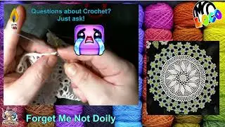 [18+] Home of the Proud Dirty Hook-ers - Forget Me Not Doily #thinkoutsidetheskein @thecraftycollect