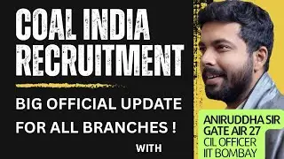 COAL INDIA RECRUITMENT THROUGH GATE : BIG UPDATE ⚠️ #coalindia #gate2026 #psu #iit @TheCivilGuruji