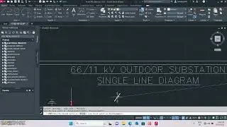 SLD of 66/11 kV Outdoor Substation (Part-1) | AutoCAD Electrical | EngiSpark