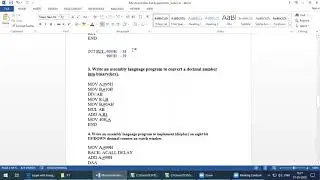 ALP to convert a BCD number into ASCII.