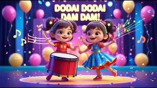 🥁 Chunni Munni Dodai Dodai Dam Dam 🥁 | Fun Rhythm & Music Song for Kids | Nursery Rhyme in English