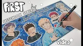 FIRST SKETCHBOOK SPREAD VIDEO! ☆