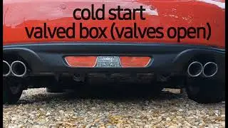 Fiat/Abarth 124 Spider Turbo valved exhaust box comparison (cold starts)