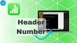 How To Set Header Number On Numbers?