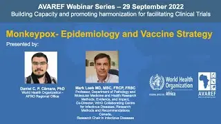 AVAREF Webinar - Monkeypox - Epidemiology and Vaccine Strategy