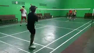 Namplek 💥 lagi Gor Kwarasan solobaru Sesi 1 Badminton malam