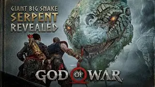 Kratos face the Giant serpent sneak shocking 😨 revealed god of war gameplay 