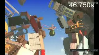 getting over it sideways speedrun(1:40),sub 2
