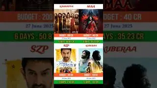 Kannappa vs Maa vs Sitare Zameen Par vs Kuberaa | Box office collection comprison | #kannappa #maa