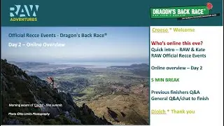 RAW Adventures 'Official' Recce Events - Dragon&rsquo;s Back Race&reg; 2021 - Day 2 Overview