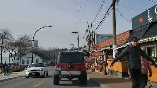 Driving through Marine Drive, White  Rock BC 2021