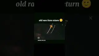 #freefire old rare item return
