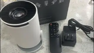 Компактный мини-проектор 4K с Wi-Fi и Bluetooth, портативный проектор для спальни, умный проектор.