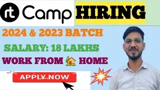 RT CAMP Work From Home Hiring for 2024 & 2023 Batch | Salary: 18 Lakh | RT CAMP Off Campus Drive