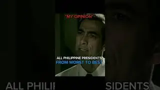 All Philippine President's From Worst to Best (My Opinion) #politician #edit