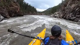 Clark Fork River Rafting: Tumbleweed Rapid on the Alberton Gorge at 19,800 cfs
