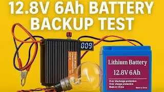 12.8V 6Ah LiFePO4 Battery Backup Test | Real Backup Time | solarsupportindia