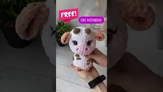Free Pattern Cow #easycrochet #amigurumi #shorts #crochet #crochetpattern