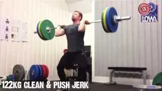 LOWA: Mike Causer - 122kg Clean & Push Jerk
