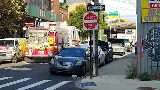 FDNY Engine 229 & Ladder 146 +Battalion 35 Responding from quarters