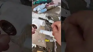Вот как мастер-сантехник ремонтирует трубы. #сантехника