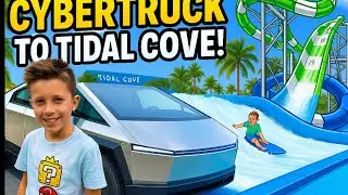 Cybertruck Kids Take Over Tidal Cove &ndash; Miami&rsquo;s Wildest Waterpark Adventure Begins!🛻💦