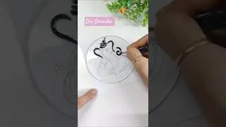 Stunning Lord Ganesha Glass Painting!