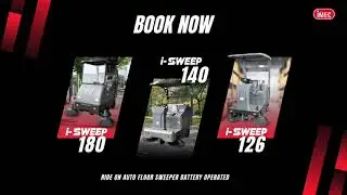 IMEC i-SWEEP RIDE ON FLOOR AUTO SWEEPER MACHINE BATTERY OPERATED