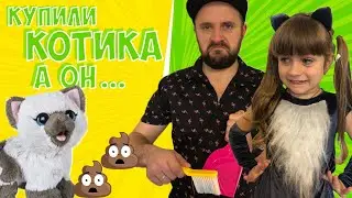 Furreal friends cat! Распаковка интерактивного furreal friends котенка от hasbro