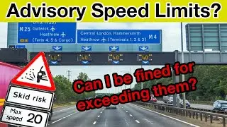 Advisory Speed Limits - Motorway signs say 40mph, can I exceed this?
