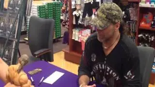 3 25 15 Shawn Michaels Book signing at TCU B&N