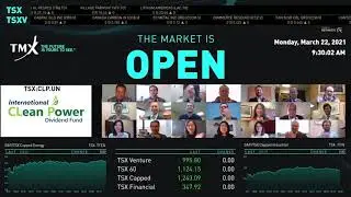 Middlefield Group Virtually Opens The Market Monday, March 22, 2021