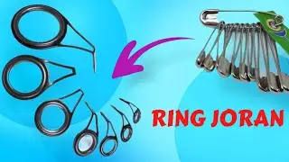 Cara membuat ring joran pancing dari peniti. #Shorts