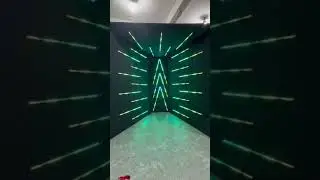 V-shaped backdrop photo booth