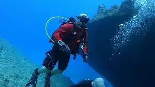 Guam blue hole and barracuda Rock