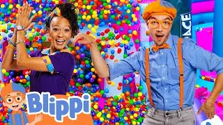 Blippi's Ultimate Ball Pit Challenge! 🎈🤣 | 📖Blippi Learning Corner