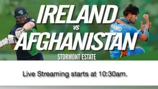 Ireland vs Afghanistan game four live from Stormont