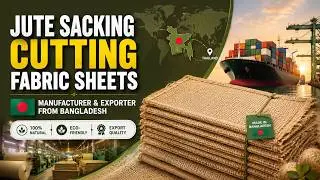 Jute Sacking Cutting Fabric shipment to Thailand #JuteSackingCuttingSheets #SackingSheets
